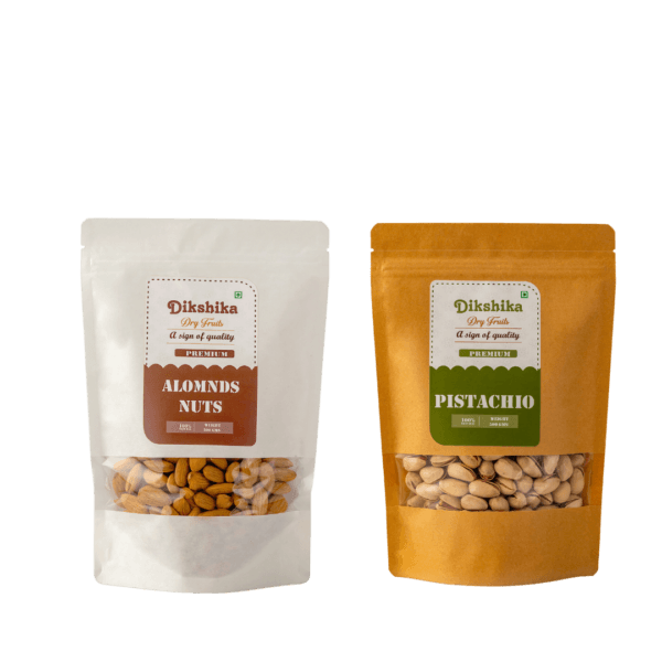 Combo of Almonds & Pistachio (250g Each)