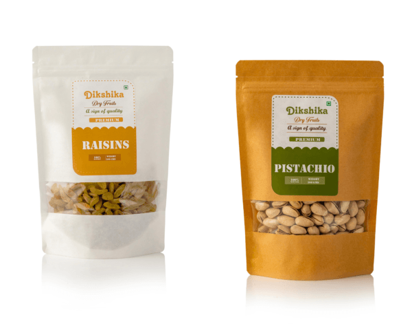 Combo of Kishmish & Pistachios (250g Each)