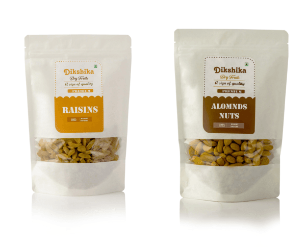 Combo of  Almonds & Raisins (250g each)